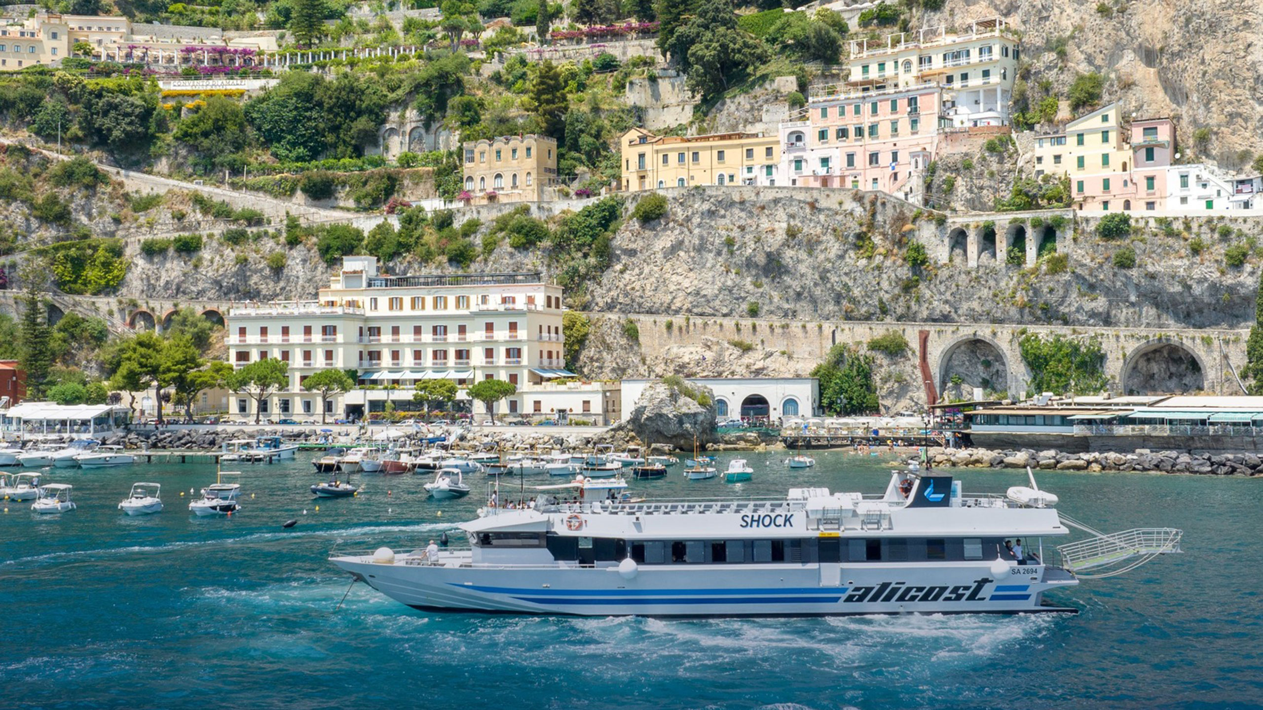 Amalfi coast from sea